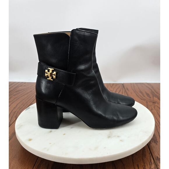 Tory Burch Kira 70MM Leather Ankle Boots - Picture 1 of 9